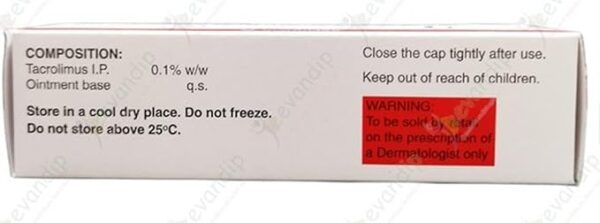 Tacroz Forte XL Ointment (Tacrolimus 0.1% w/w oint) - Image 2